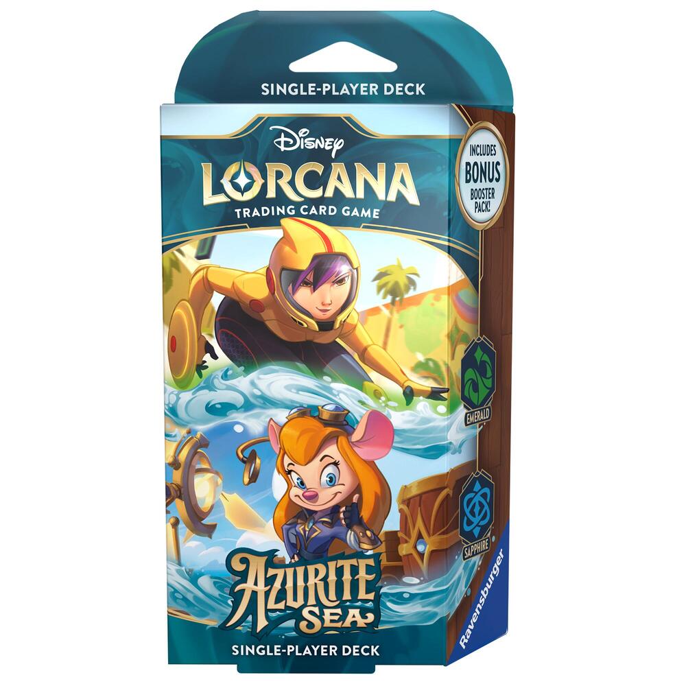 Disney Lorcana: Azurite Sea Starter Deck (Emerald & Sapphire) - Storefront Only