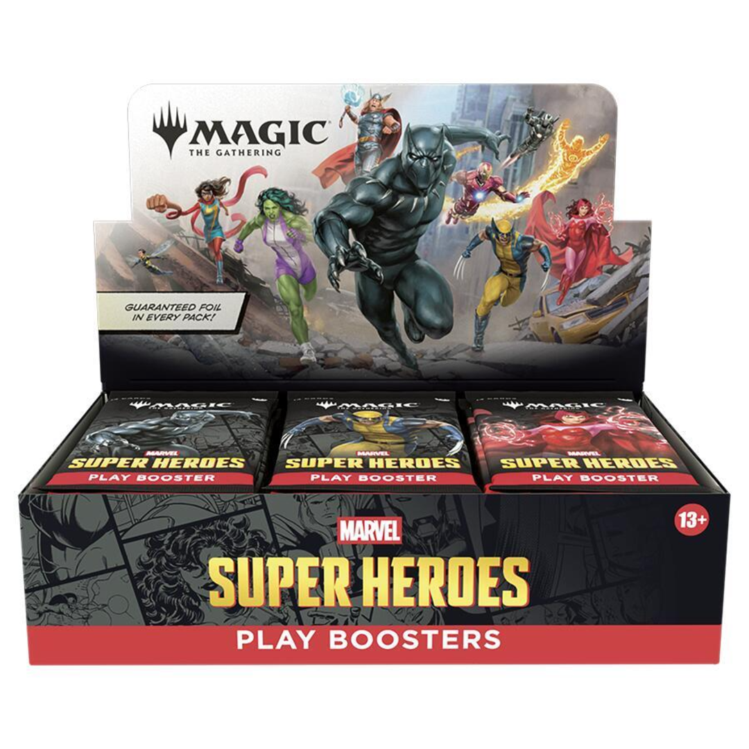 Magic the Gathering: Universes Beyond - Marvel Super Heroes Play Booster Display - Other TCG