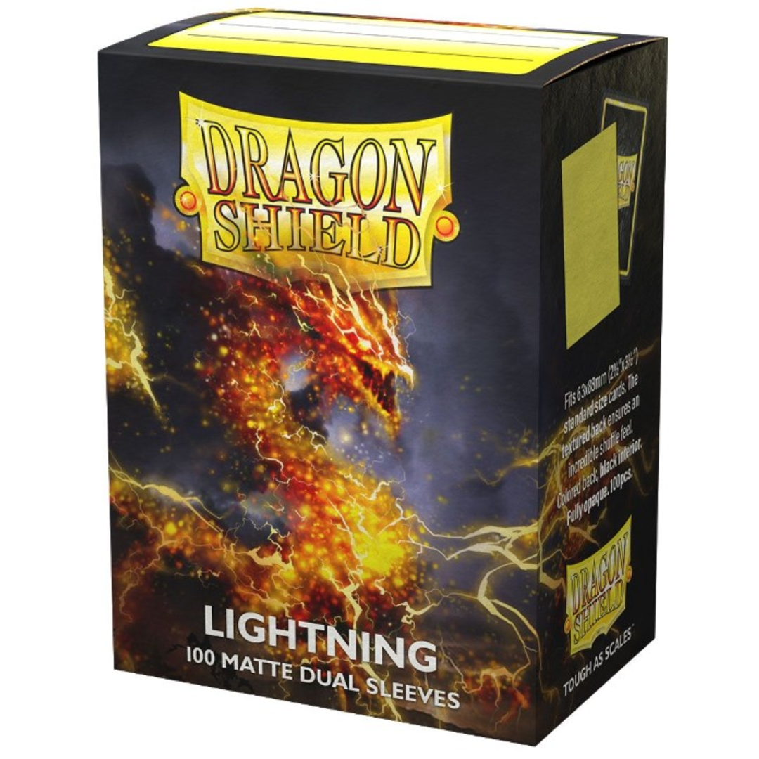 Dragon Shield Sleeves: Standard Matte Dual 100 Count - LIGHTNING - Accessory