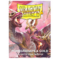 Dragon Shield Sleeves: Standard Matte Dual - POMEGRANATE & GOLD - Accessory