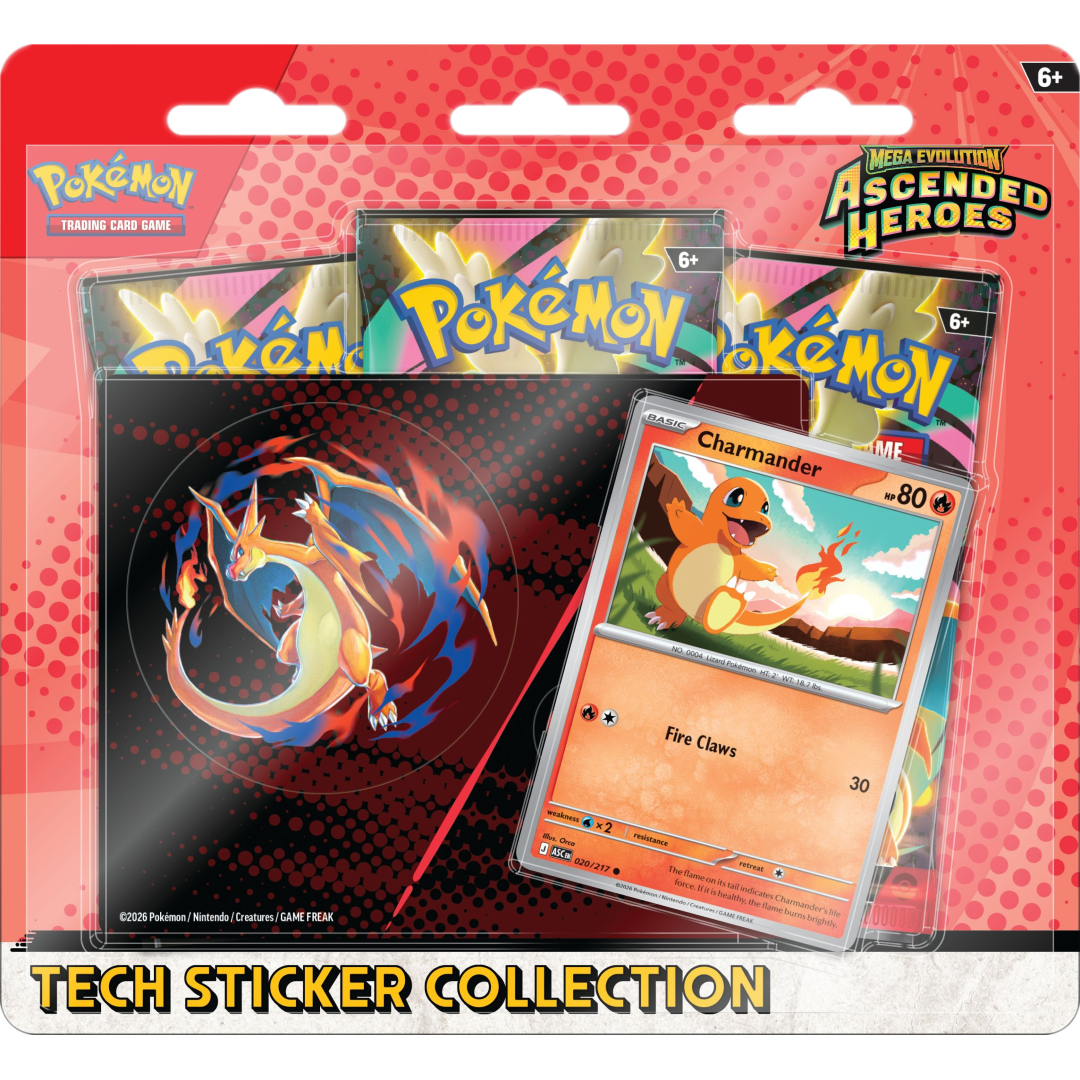 Mega Evolution: Ascended Heroes Tech Sticker Collection (Mega Charizard Y) - Pokemon Sealed