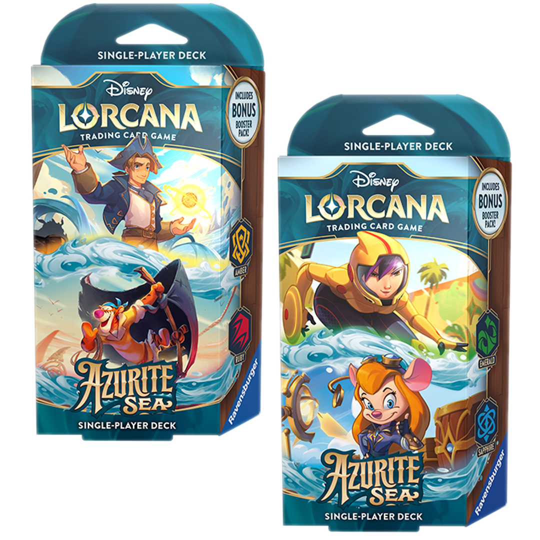 Disney Lorcana: Azurite Sea Starter Deck Set of 2 - Other TCG