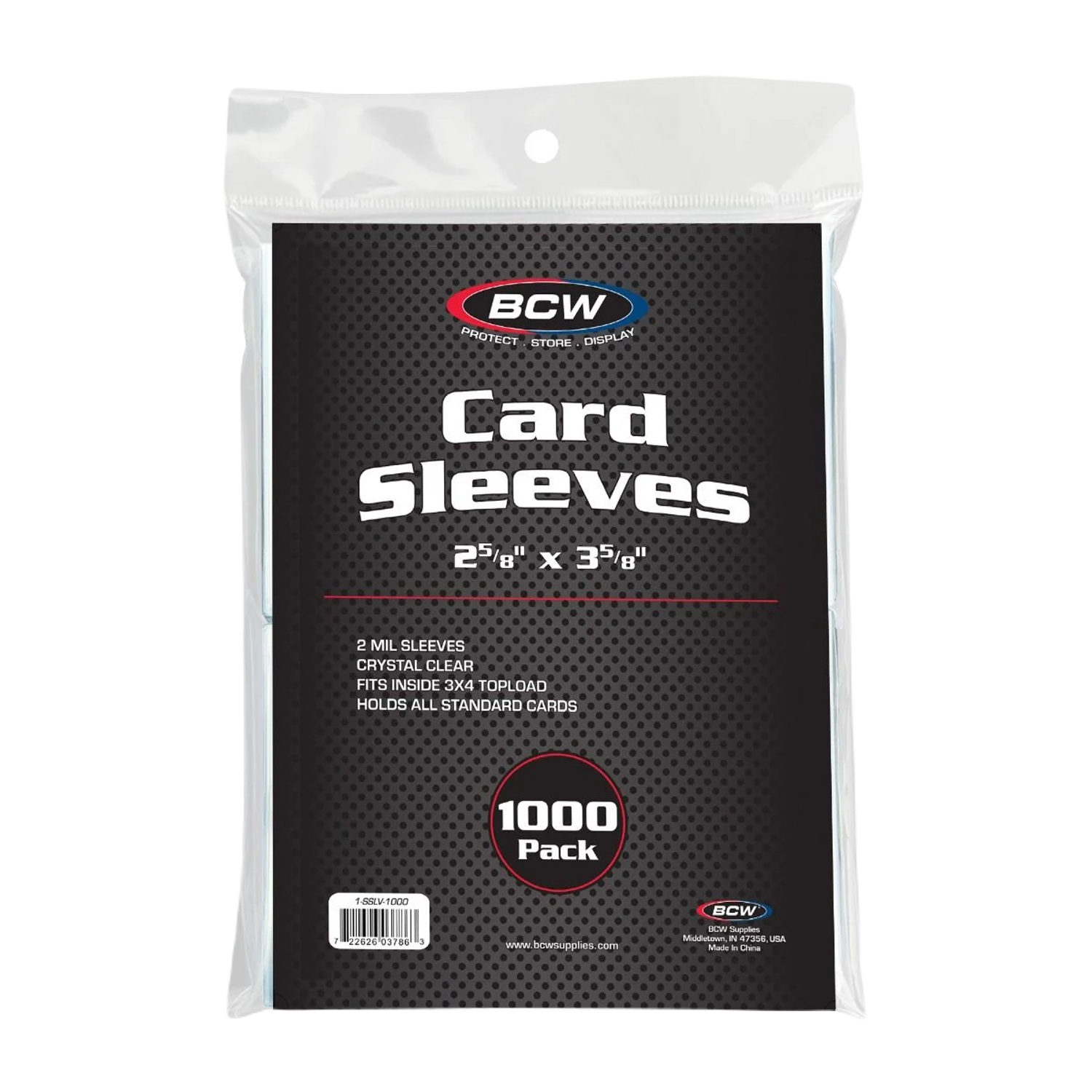 1000 BCW Standard Card Sleeves - Accessory