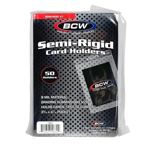 50 BCW Semi-Rigid Card Holder 1 - Accessory