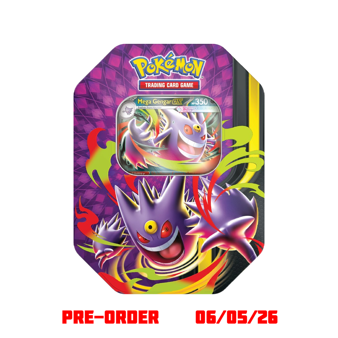 Mega Moonlit Tin - Mega Gengar ex - Pokemon Sealed