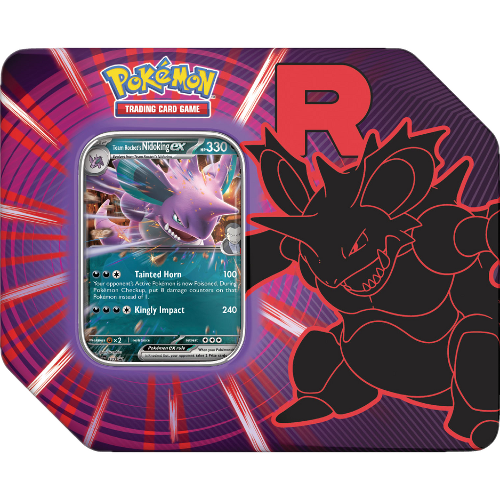 Team Rocket Tin (Nidoking) - Pokemon Sealed