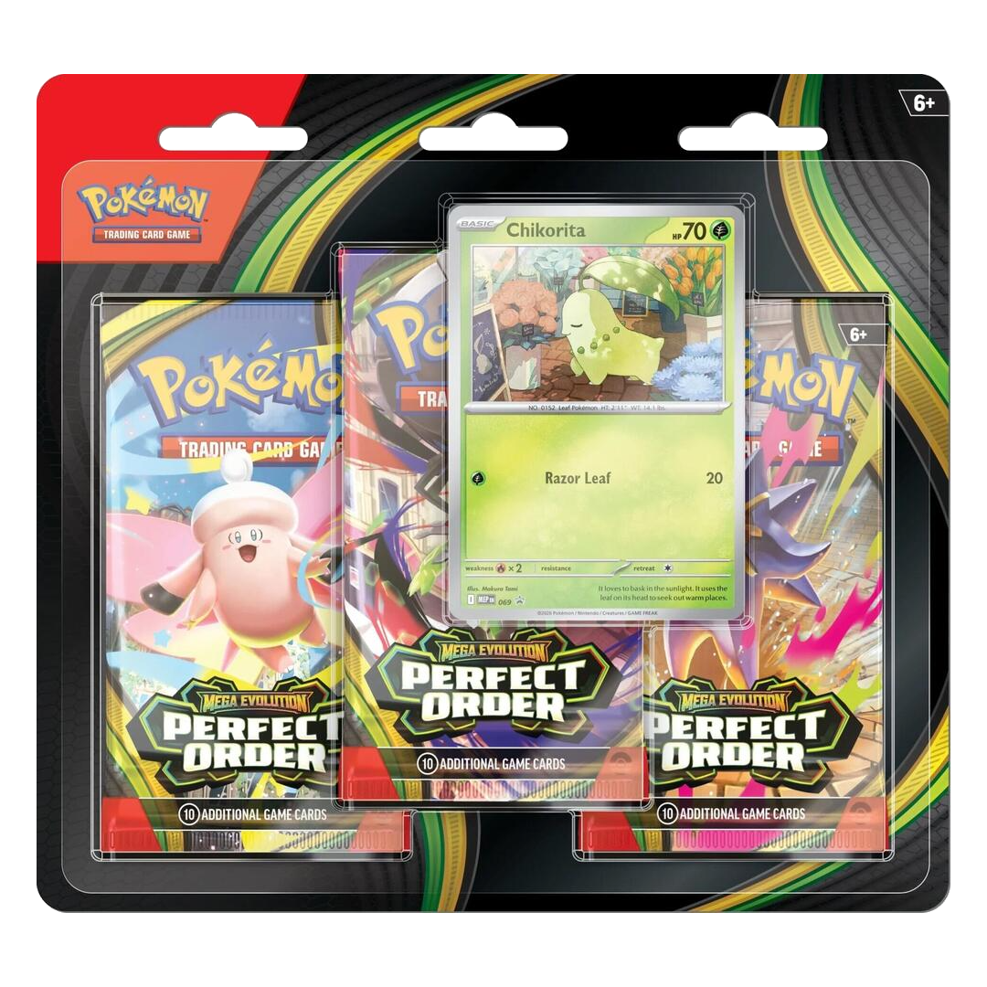 Mega Evolution: Perfect Order 3-Pack Blister - Pokemon Sealed
